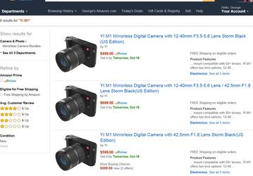 Начались продажи беззеркальной камеры YI M1 системы Micro Four Thirds