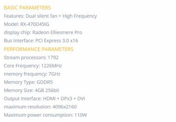 AMD готовит версию видеокарты Radeon RX 470 с 1792 потоковыми процессорами