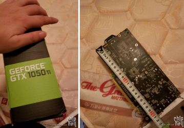 GPU видеокарты GeForce GTX 1050 Ti без проблем разгоняется до частоты около 1800 МГц