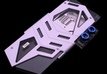Водоблок Bykski FR-AS1080STRIX для видеокарт Asus Strix GeForce GTX 1070 и GTX 1080 выделяется своим дизайном