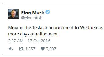 Анонс «неожиданной» новинки Tesla отложен