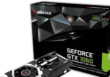 Дизайн и габариты видеокарт Biostar GeForce GTX 1060 вдохновлены бронетехникой