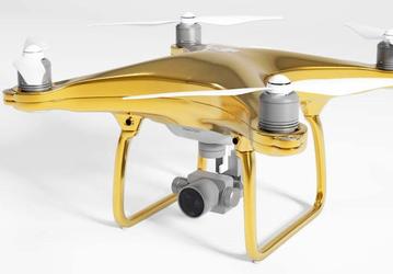 Дрон DJI Phantom 4: Gold Edition предлагается по цене £20 000