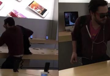 Посетитель магазина Apple, сославшись на нарушения прав потребителей, разбил 14 смартфонов iPhone и один MacBook
