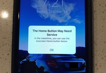 В iOS 10 присутствует программная кнопка Home, появляющаяся при возникновении проблем с основной сенсорной