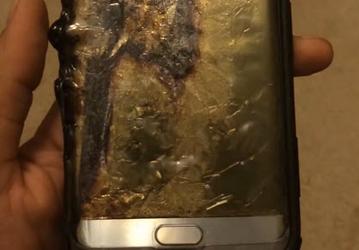Поступило сообщение о взрыве смартфона Samsung Galaxy Note7 из новой партии