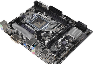Системная плата ASRock H110M-DS/Hyper получила лишь четыре порта USB на задней панели