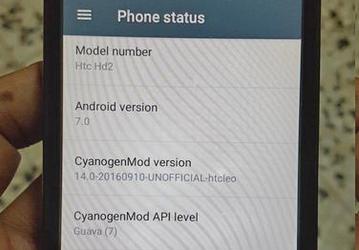 ОС Android 7.0 сумели портировать на легендарный смартфон HTC HD2
