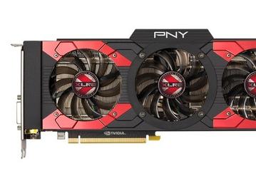 Длина видеокарты PNY GeForce GTX 1080 XLR8 OC достигает 300 мм