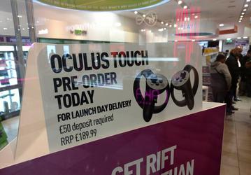 В Великобритании контроллеры Oculus Touch будут стоить значительно больше $200