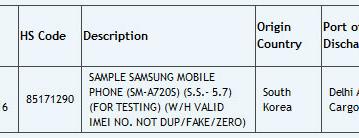 Тестовые экземпляры смартфона Samsung Galaxy A7 (2017) пересекли индийскую границу