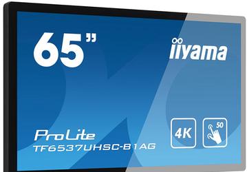 Монитор iiyama TF6537UHSC разрешением 4K предназначен для использования в рекламно-информационных системах