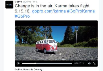 Дрон GoPro Karma будет представлен 19 сентября