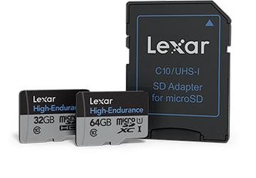 Карточки памяти Lexar High-Endurance microSD рассчитаны на использование в системах видеонаблюдения