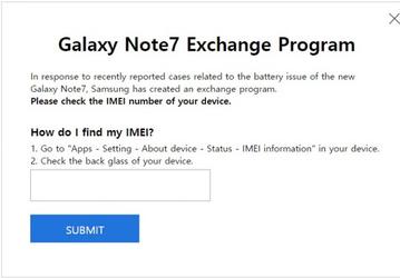Владельцы смартфонов Samsung Galaxy Note7 могут проверить, опасен ли их экземпляр