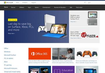 На главной странице магазина Microsoft Store пропала ссылка на смартфоны Lumia