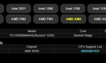 Процессор AMD Ryzen 3 1200 будет работать на частоте 3,1 ГГц