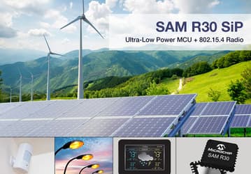 В однокорпусной системе Microchip SAM R30 микроконтроллер на ядре ARM Cortex M0+ объединен с радиочастотным блоком IEEE 802.15.4 