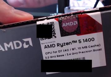 Процессор Ryzen 5 1400 сравнили с Intel Core i5-7400 и Pentium G4560 в актуальных играх