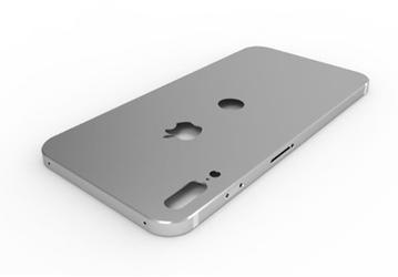 Дизайнер создал трехмерную модель корпуса iPhone 8 на базе утекшего в Сеть чертежа