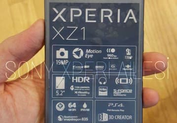 Смартфон Sony Xperia XZ1 предстал на «живых» фото