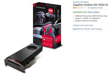AMD пока не может гарантировать наличия в магазинах видеокарт Radeon RX Vega 64 по рекомендованным ценам