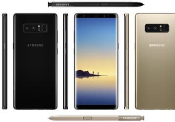 Официальные изображения смартфона Samsung Galaxy Note 8 подтверждают местоположение дактилоскопического датчика