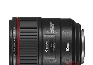 Появились изображения и спецификации объективов Canon EF 85 mm f/1.4 L IS USM,  TS-E 135mm f/4L Macro, TS-E 90mm f/2.8 L Macro и TS-E 50mm f/2.8 L Macro