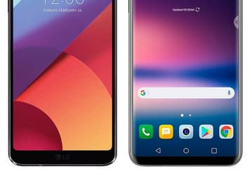 Смартфоны LG G6 и LG V30 позируют на одном изображении