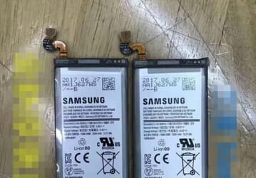 Опубликованы фотографии аккумулятора смартфона Samsung Galaxy Note 8 емкостью 3300 мА•ч