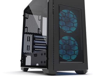 Компьютерный корпус Phanteks Enthoo Pro M Special Edition комплектуется вентиляторами с полноцветной подсветкой 