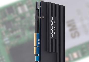 На карте расширения Alphacool HDX5 расположен контроллер RAID, два слота M.2 и два порта SATA, а в комплект входят два радиатора