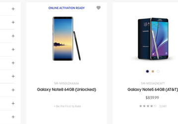 Смартфон Samsung Galaxy Note8 «засветился» на сайте производителя