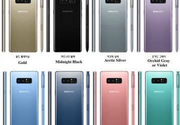 Смартфон Samsung Galaxy Note8 будет существовать в восьми цветовых вариантах, включая фиолетовый