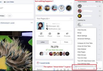 Социальная сеть Facebook* убрала «тикер»