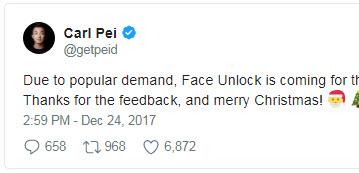 Смартфон OnePlus 5 получил Android 8.0 Oreo, а Face Unlock ожидается позже