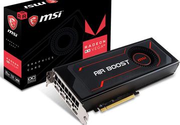 3D-карта MSI Radeon RX Vega 64 Air Boost разогнана производителем, но чисто символически
