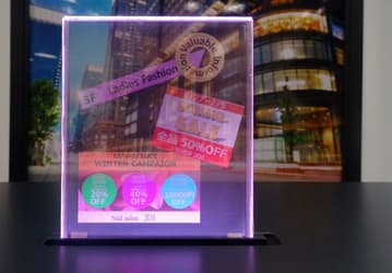 Компания JDI показала прозрачный дисплей со светопропусканием 80%