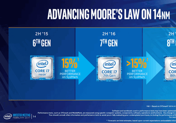 Кручу, верчу, запутать хочу. Intel выпустит процессоры Core восьмого поколения уже в нынешнем году, причём по 14-нанометровой технологии
