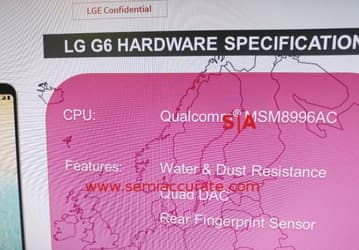 Смартфон LG G6 действительно не получит SoC Snapdragon 835. Вместо неё будет использоваться Snapdragon 821