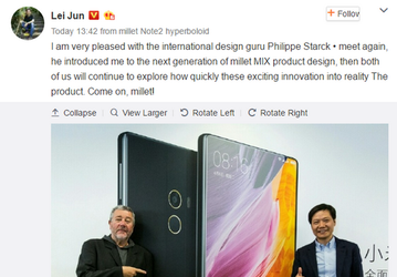 Xiaomi уже работает над смартфоном Mi Mix II
