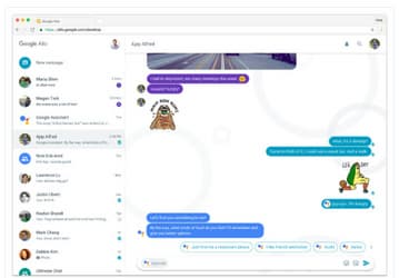 Клиент Google Allo для ПК в разработке