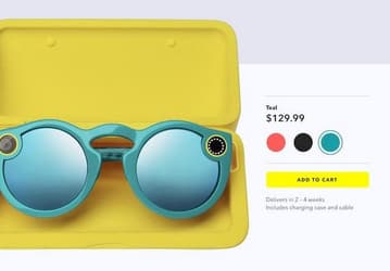 Очки Spectacles стали доступны для приобретения в онлайновом магазине
