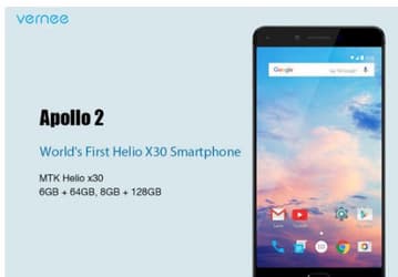 Смартфон Vernee Apollo 2 получит 8 ГБ ОЗУ и 128 ГБ флэш-памяти
