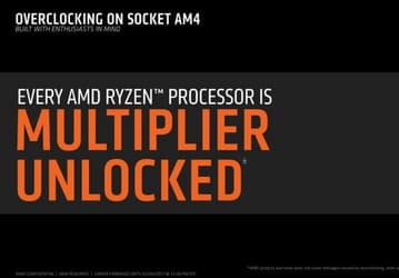 Все процессоры AMD Ryzen будут иметь разблокированный множитель