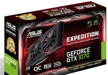 3D-карта Asus Expedition GTX 1070 разогнана в заводских условиях 