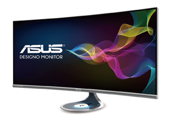 Монитор Asus Designo Curve MX38VQ оснастили изогнутой панелью IPS диагональю 37,5 дюйма