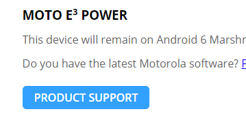 Смартфон Moto E3 Power вышел всего полгода назад, но уже не получит обновления до ОС Android 7.0