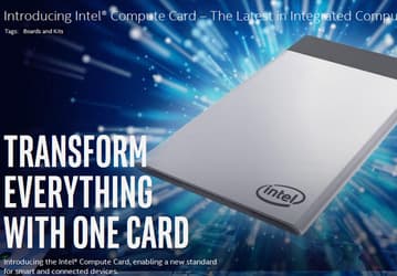 Intel Compute Card — компьютер размером с кредитную карту