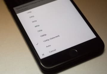 В YouTube для iOS появилось более высокое разрешение